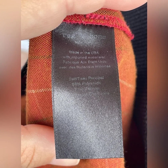 Rag & Bone Red Multi Simone High Rise Plaid Pants size 2 - Picture 9 of 13